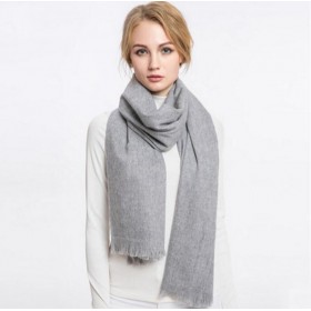 Pure Cashmere Scarves Gray Women Fashional Winter Scarf